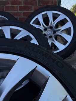 Kola 5x108 18 s letním pneu 245/45 R18 - 5