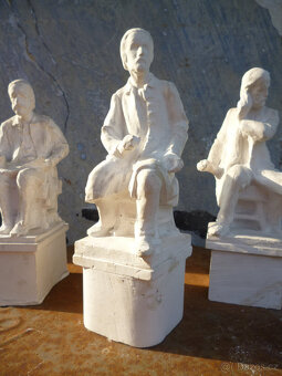 3x sádrová socha Bedřicha Smetany - 5