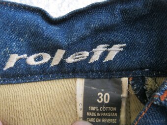Nové dámské jeans moto kalhoty ROLEFF RICARDO, vel. 30/32 - 5