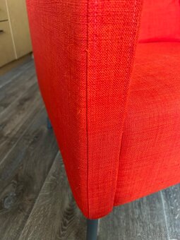 Ekerö IKEA křeslo – Skiftebo oranžová červená - 5