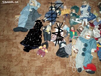 cca 30 kusů panenky a klauni porcelánová hlava -viz foto- ce - 5