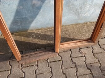 Dřevěný rám okna - nepoužitý - 5