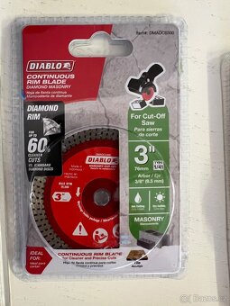 Milwaukee Diablo 3” Cut-Off Disc Nové kotouče na 3 Brusku - 5