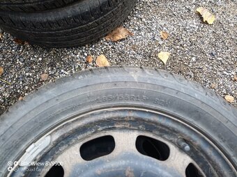 Zimní pneumatiky 185/55 R15 na disku Mercedes Benz A 170. - 5