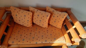 Bambusová sedací souprava s možností i venkovního použití. - 5
