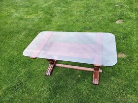 Konferenční stolek, masiv, retro - 5