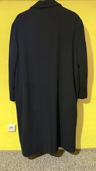 Zánovní pánský dlouhý kabát v černé barvě vel. 66 - 5