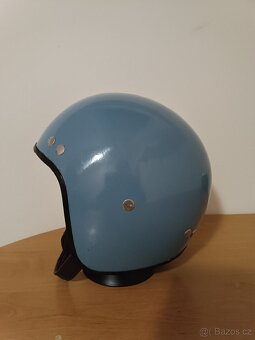 Stará přilba, helma - modrá - 5