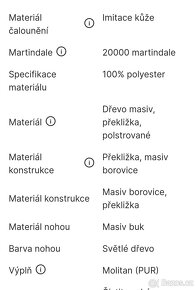 Bílá rozkládací sedacka Regor - 5