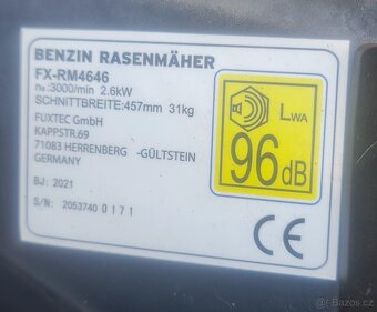 BENZÍNOVÁ SEKAČKA S POJEZDEM FUXTEC - 5
