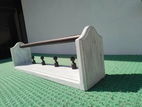 Retro vintage věšák (patina) - 5