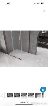 Sprchový kout 90x70 měděný,Nový - 5