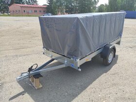 Přívěsný vozík 270x128 cm + plachta s konstrukcí - 5