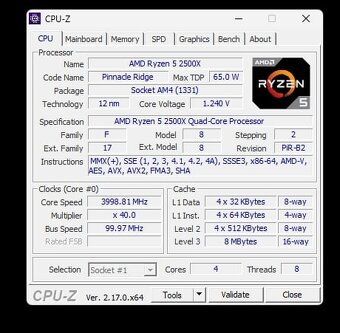 Procesor AMD Ryzen 5 2500X - 5