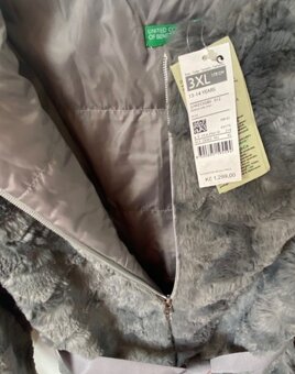 Kabát, bunda, kožíšek vel 3XL Benetton - 5