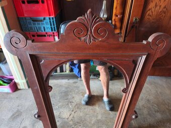 Prodám krásné starožitné zrcadlo. - 5