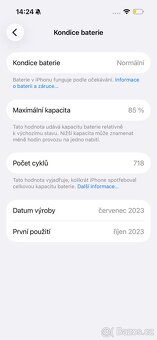Apple iPhone 15pro 256 GB modrý titan - 5