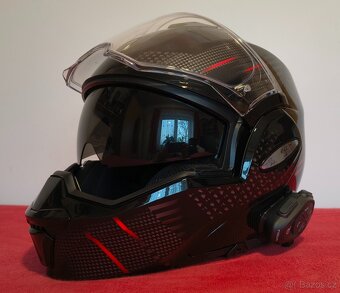 Překlápěcí přilba Scorpion Exo-Tech, vel.S + Interphone Tour - 5