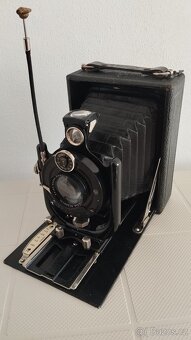 Starý velký měchový fotoaparát Voigtlander VAG Skopar - 5