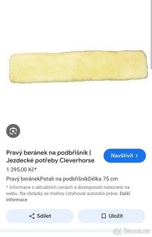 Návlek pravý beránek na podbřišník - 5