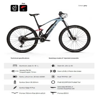 Elektrokolo Fantic xtf 1.5 Yamaha 630 wh - 5