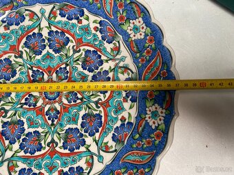 talíř – Turkuaz Çini Kütahya - 5