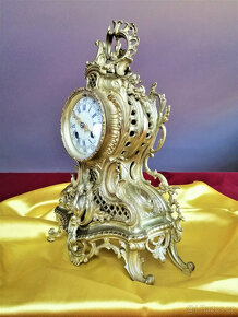 Starožitné krbové hodiny Japy Freres, Francie, 1878 - 5