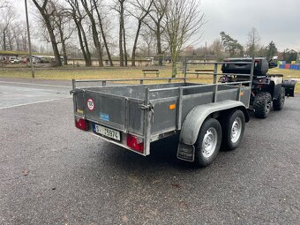 Bržděný přívěs HAPERT 2000 kg, 130X250 cm, nová stk - 5