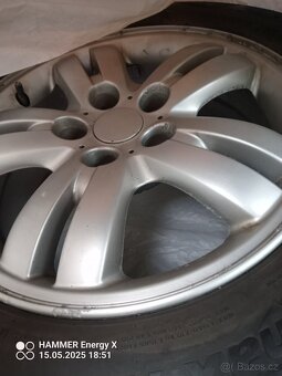 Al kola 4 ks 5x113,5,zánovní pneu,205x60x16 - 5