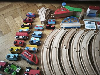 Dřevěná vláčkodráha mega set - 5