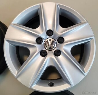 Ocelové strukturované disky Volkswagen 16" + poklice VW 16 - 5