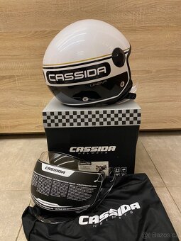 Otevřená helma na motorku Cassida Handy Plus Linear, vel. XS - 5
