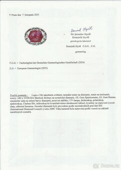 Zlaté náušnice s diamanty - 5