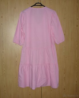 Růžové volánové šaty Takko Fashion - 5