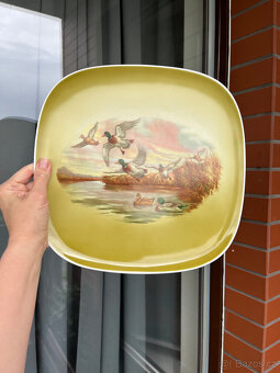 Rosenthal Porcelánový tác, mísa Kachny, 30x30 cm - 5