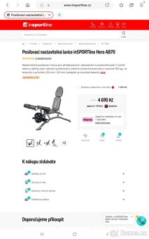 Kombi lavice inSPORTline před/zakopy + pult opěrný - 5