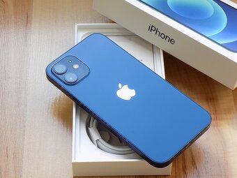 APPLE iPhone 12 64GB Blue - ZÁRUKA - TOP STAV - 100%BATERIE - 5