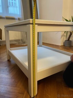 Konferenční stolek bílý IKEA - 5