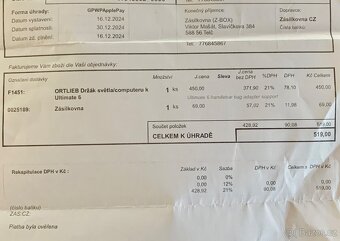 ORTLIEB Držák světla/computeru/displeje - 5