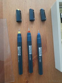 Sada technických per Staedtler 0,35mm 0,5mm 0,7mm včetně nás - 5
