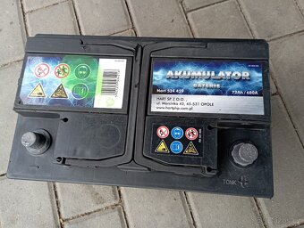 Autobaterie 12V 72Ah 680A - 5