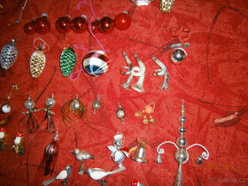 retro vánoční ozdoby,litinový stojan na stromek - 5