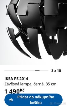 Závěsná lampa, lustr, IKEA - 5