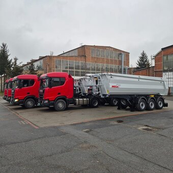 Železný,sklopný návěs,sklápěcí,sklopka HARDOX 28m3 MEGA - 5