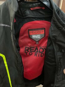 Bunda na motorku Ozone Delta IV černo-fluo žlutá - 5