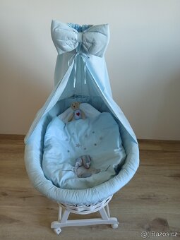 Proutěná postýlka pro miminko - 5