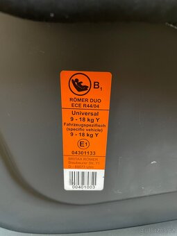 Dětská autosedačka Romer Britax Duo 9-18 kg - 5