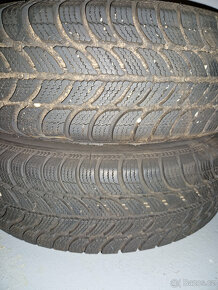 Plechové disky a zimní pneu 4x114,3 R14 komplet za 500 - 5
