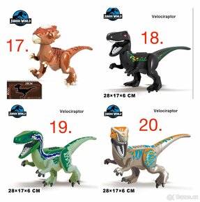 Obrovské dinosaury typ lego - nové, nehrané - 5