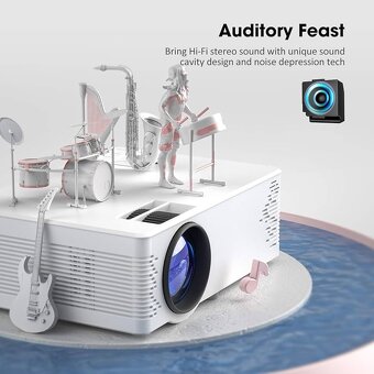 LED WiFi Projektor VicTsing 1080P - 5